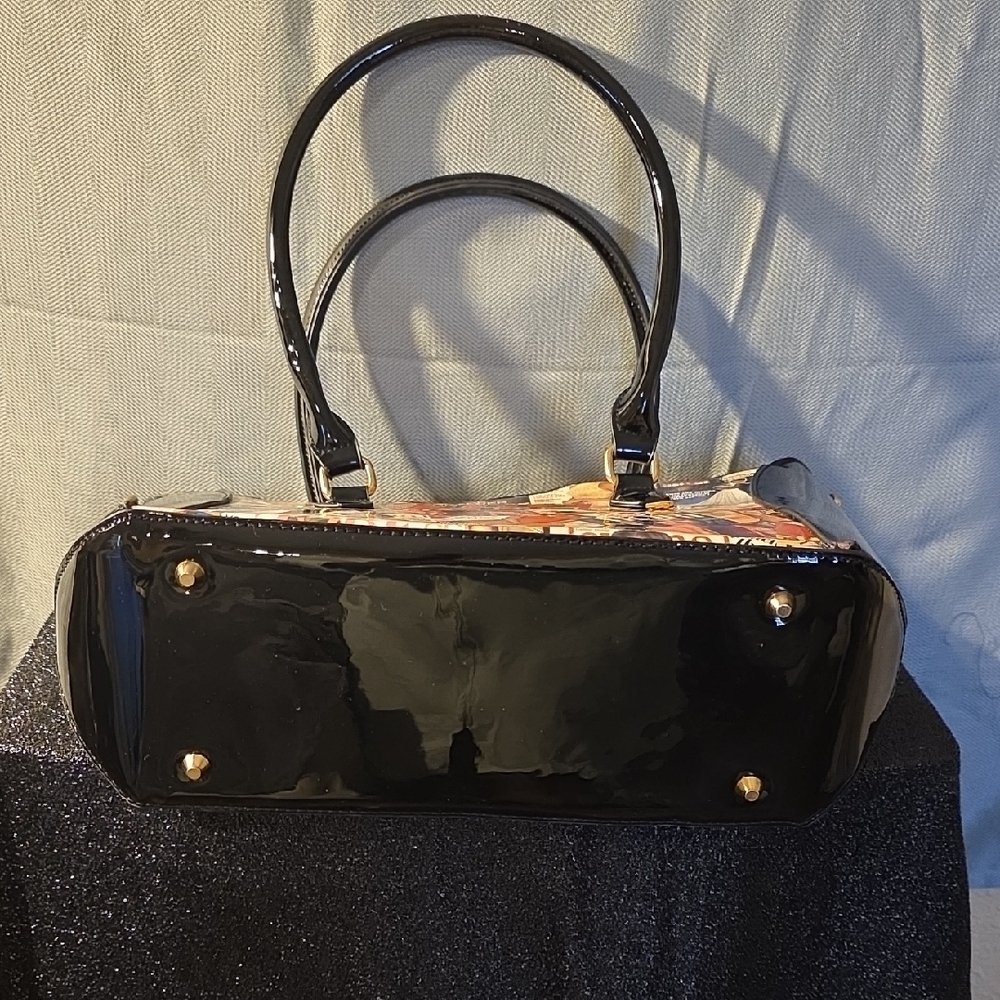 Multicolor Magazine Print Women's Bag - Picture 6 of 6